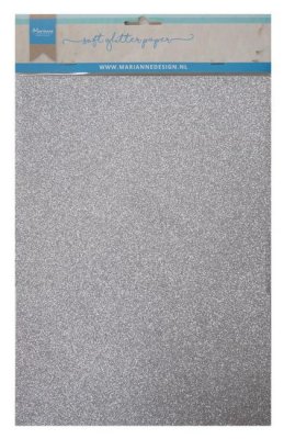 Marianne Design Glitterpaper - Silver