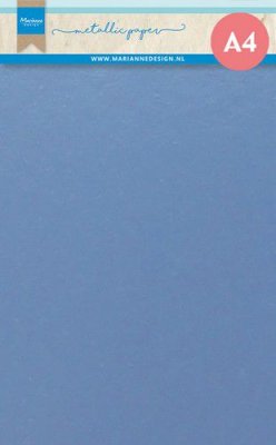 Marianne Design Metallic Paper A4 - Light Blue 