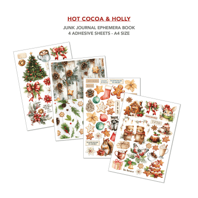 Ciao Bella Ephemera A4 Book - Hot Cocoa & Holly