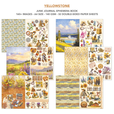 Ciao Bella Ephemera Book - Yellowstone 