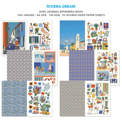Ciao Bella Ephemera Book - Riviera Dream 