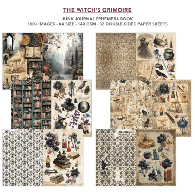 Ciao Bella Ephemera A4 Book - The witches grimoire