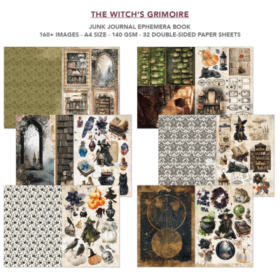Ciao Bella Ephemera A4 Book - The witches grimoire
