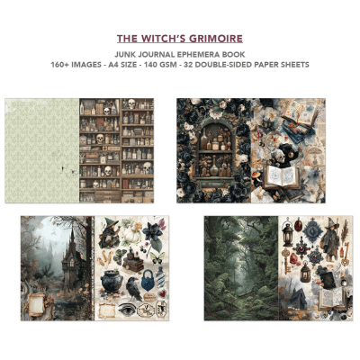 Ciao Bella Ephemera A4 Book - The witches grimoire