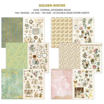 Ciao Bella Ephemera A4 Book - Golden Winter