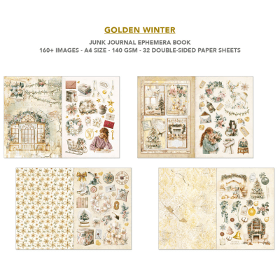 Ciao Bella Ephemera A4 Book - Golden Winter