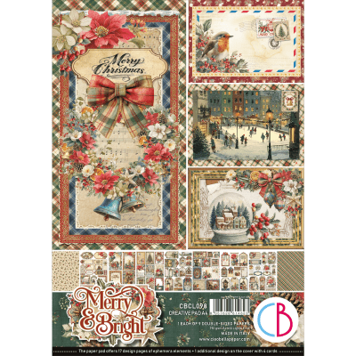 Ciao Bella A4 Creative Pad - Merry & Bright 