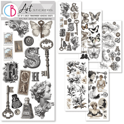 Ciao Bella Art Stickers - Typographic