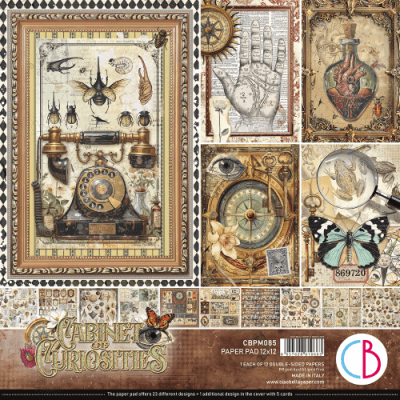 Ciao bella 12x12 Paper Pad - Cabinet of curiosities
