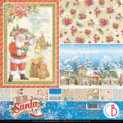 Ciao Bella 12x12 Paper Pad - Dear Santa