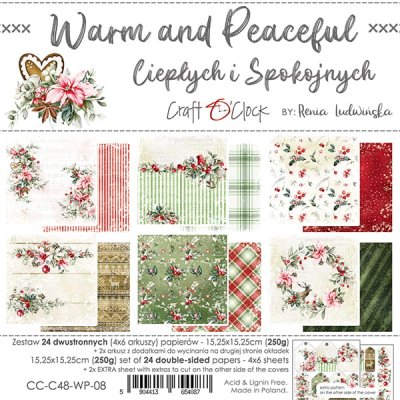 Craft O Clock Paperset 6x6 - Warm and Peaceful