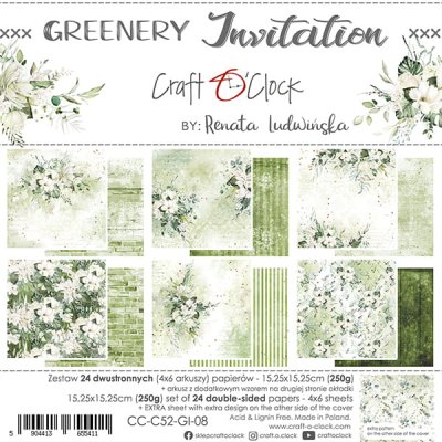 Craft O Clock Paper set 6x6 - Invition