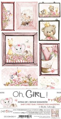 Craft & Clock 6x12 Extras Set - Oh Girl