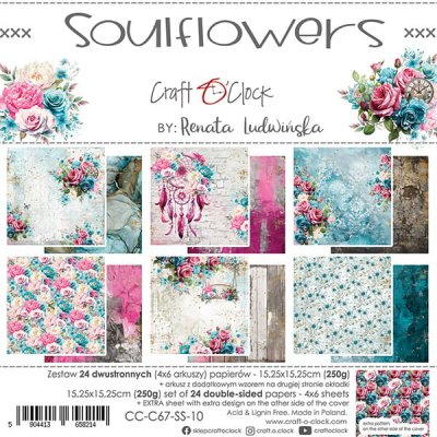 Craft O Clock 6x6 Paper Set - Soulflowers