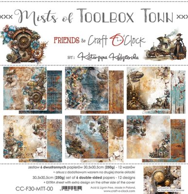 Craft O Clock 12x12 Paper Set - Mist of toolbox town