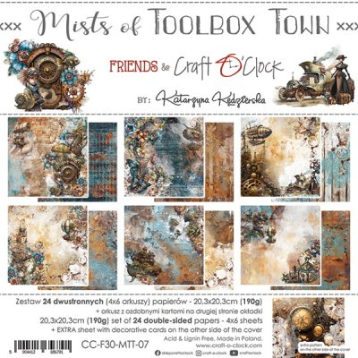 Craft O Clock 8x8 Paper Pad - Mist of Toolbox town