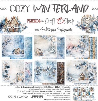Craft O Clock 12x12 Paper Set - Cozy Winterland