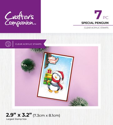 Crafters Companion Stamps - Special Penguin