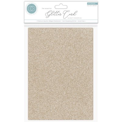 The Essential Glitter Card A4 Champagne