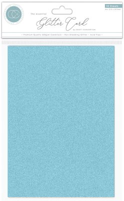 The Essential Glitter Card A4 Sky Blue 