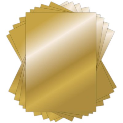 The Essential Mirror Card A4 Gold
