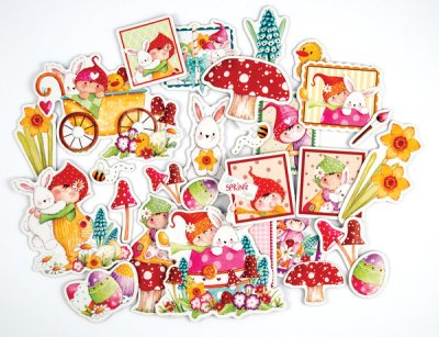 Craft Consortium Chipboard Ephemera - Let Spring Begin