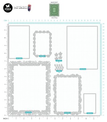 Studio Light Dies - Rectangle Ornament Frames 