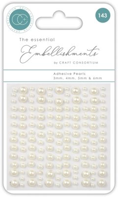 Craft Consortium Adhesive Pearls - Natural