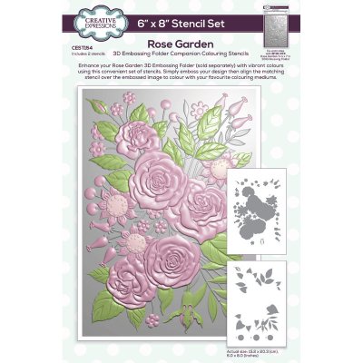 Creative Expressions Stencil - Rose Garden