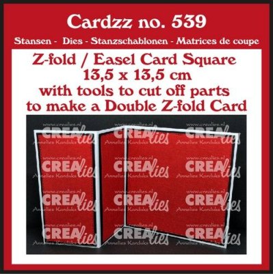 Crealiez Dies NO.539 - Z-fold / Easel Card Square 