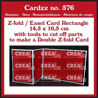 Crealiez Dies NO.576 - Z-fold / Easel Card Rectangle Horizontal