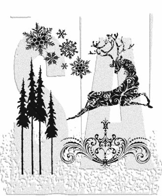 Tim Holtz Stamps - Reindeer Flight