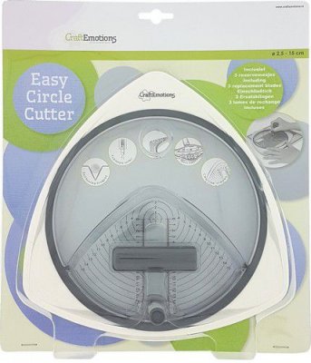 CraftEmotions Easy circle cutter 2,5 - 15cm