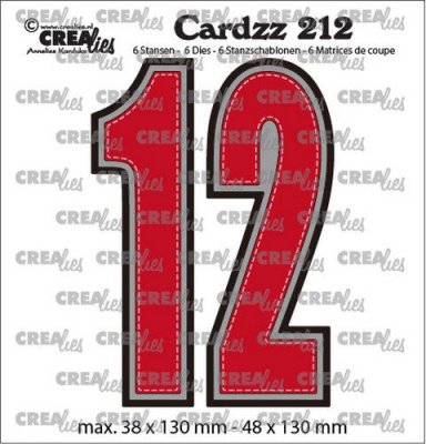 Crealies Cardzz Numbers 1 and 2 