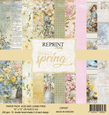 Reprint 12x12 Paper Pack - Hello Spring Collection