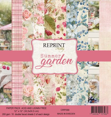 Reprint 12x12 Paper Pack - Summer Garden