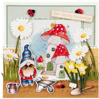 Marianne Design Clearstamp + Dies - Mr Garden Gnome