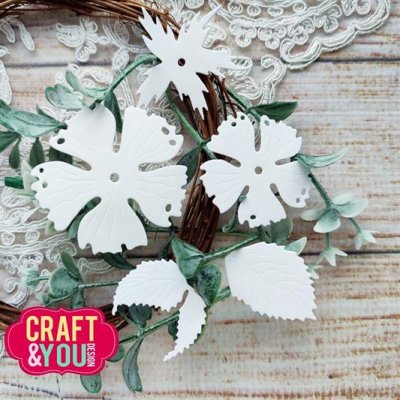 Craft & You Dies - Rose with leaves