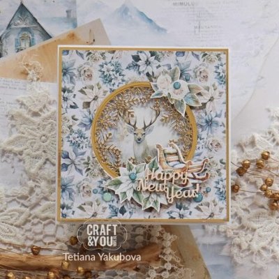 Craft & You Dies - Round Snowflakes Frame