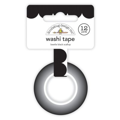 Doodlebug Washi Tape 15mm - Beetle Black