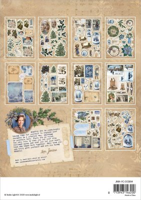 Studio Light 6x8 Papper Pad - Vintage Christmas Die-cut Block