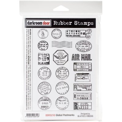 Darkroom Door Rubber Stamp Set - Global Postmarks