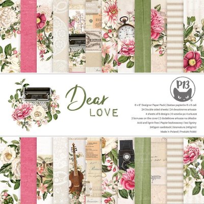 Piatek13 Paper Pad 6X6 - Dear Love