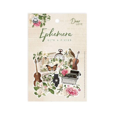 Piatek13 Ephemera Cardstock Die-Cuts - Dear Love