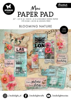 Studio Light Mini Paper Pad - Blooming nature