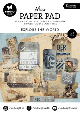Studio Light Mini Paper Pad - Explore the world