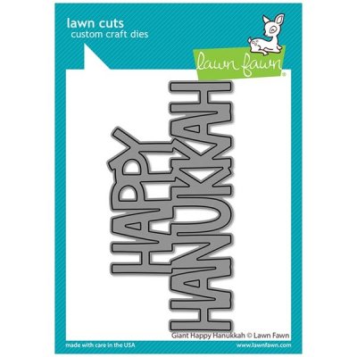 Lawn Fawn Dies - Giant Happy Hanukkah