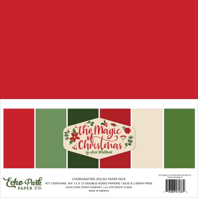 Echo Park Solids Paper pack - The Magic Christmas