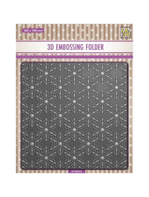 Nellie Snellen 3D Embossingfolder - Christmas Snowflakes