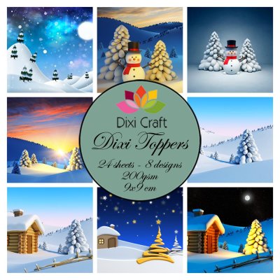 DIXI CRAFT TOPPERS 9X9CM 24 ARK
